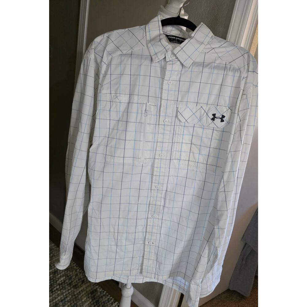 Men's Under Armour Fish Hunter Long Sleeve Plaid Shirt XL